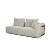 Warner Gray 3 Piece Sofa Set with Corner Piece, Sectional Sofa by Mercana, 140" length x 113" width x 32.68" height thumbnail 5