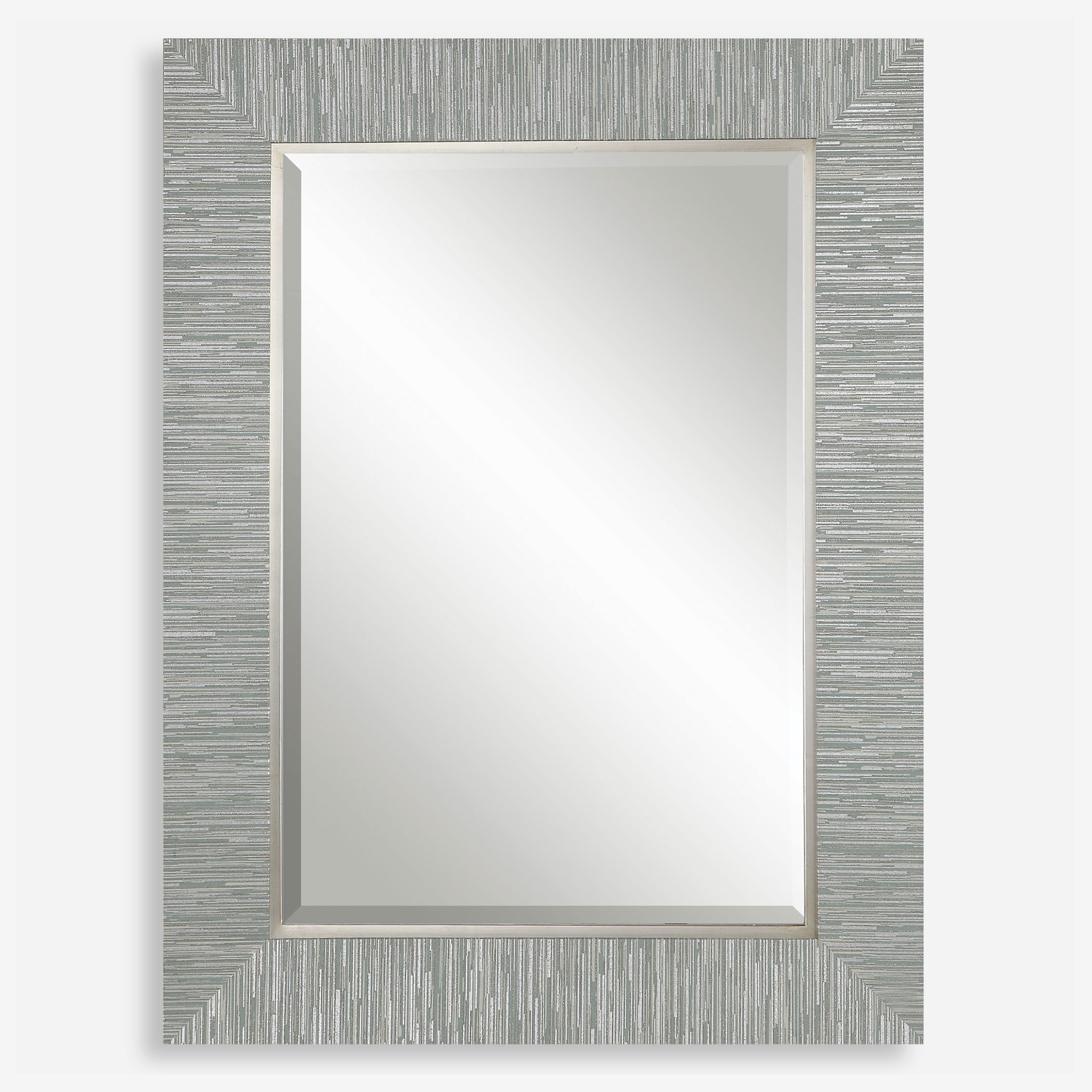 Belaya Gray Wood Mirror, by Uttermost, 28" width x 38" height x 1.25" depth View 1