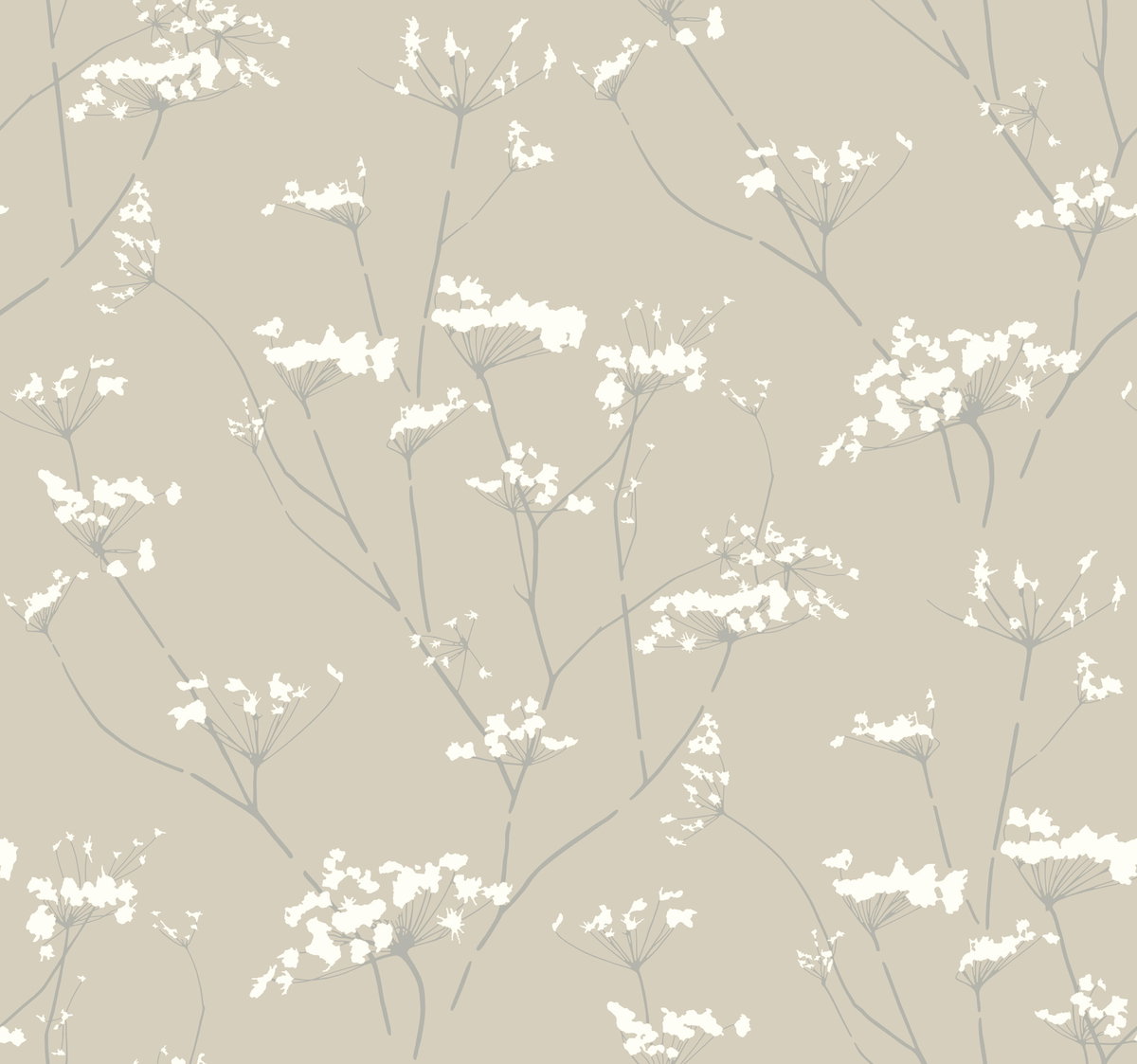 Enchanted Tan Wallpaper, by York Wall, 27' length x 2'3" width x 0.02" depth