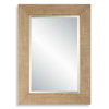 Bungalow Grass Cloth Mirror, by Uttermost, 2'8" width x 3'8.38" height x 1.5" depth thumbnail 1