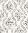 Coverlet Floral Black & Off White Wallpaper thumbnail 0