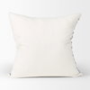 Jolie 22x22 Cream with Black Print Linen Square Pillow Cover, Decorative Pillow by Mercana, 22" length x 22" width x 0.2" height thumbnail 5