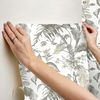 Fiji Garden White Peel & Stick Wallpaper thumbnail 3