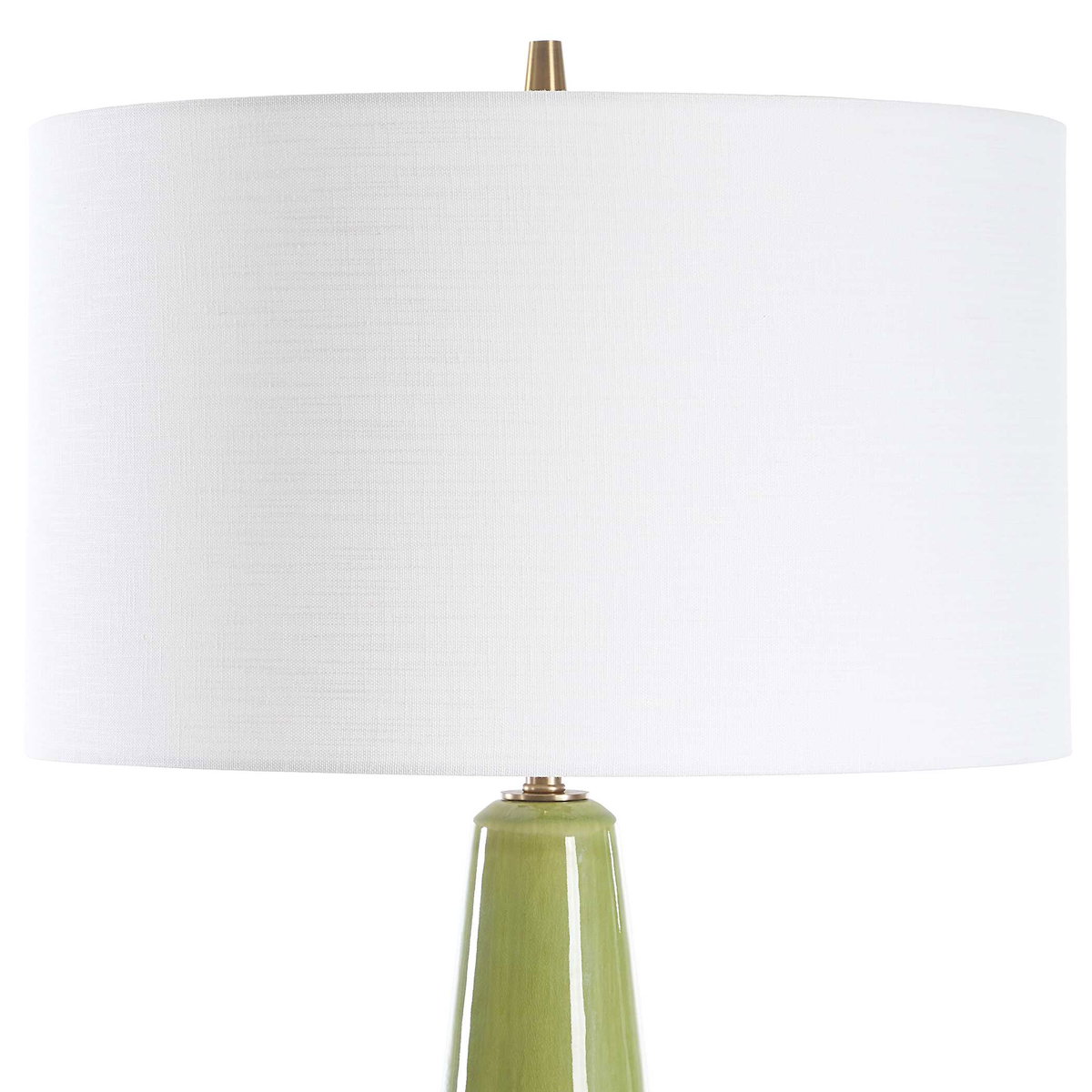 Mendell Moss Green Table Lamp, by Uttermost, 1'8" width x 3'3.5" height x 1'8" depth View 6