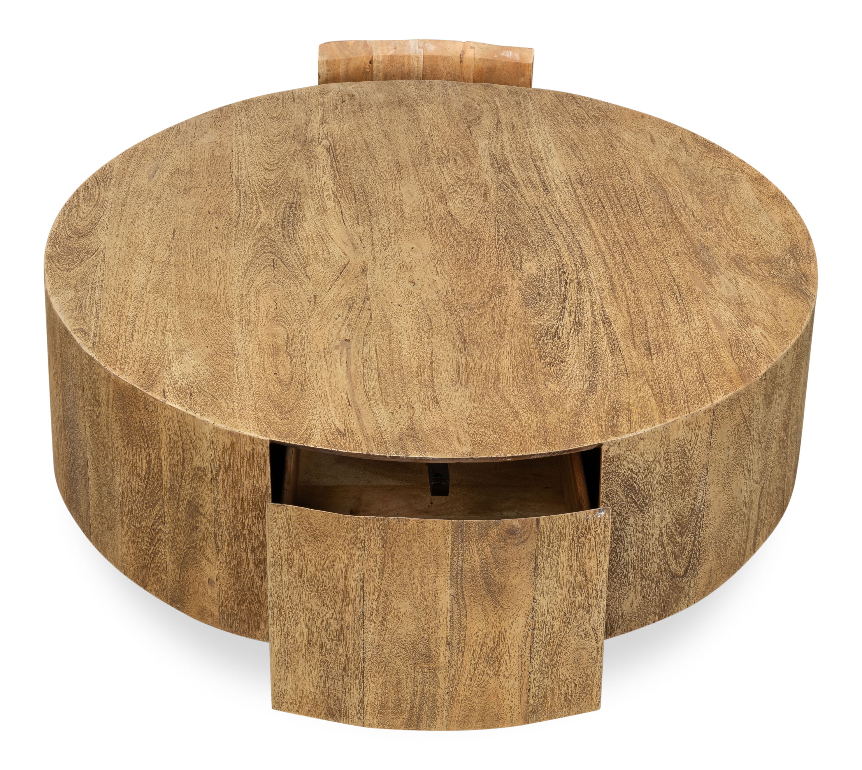 Brutus Barnwood Table, Coffee Table by Sarreid, 36" length x 36" width x 18" height View 7