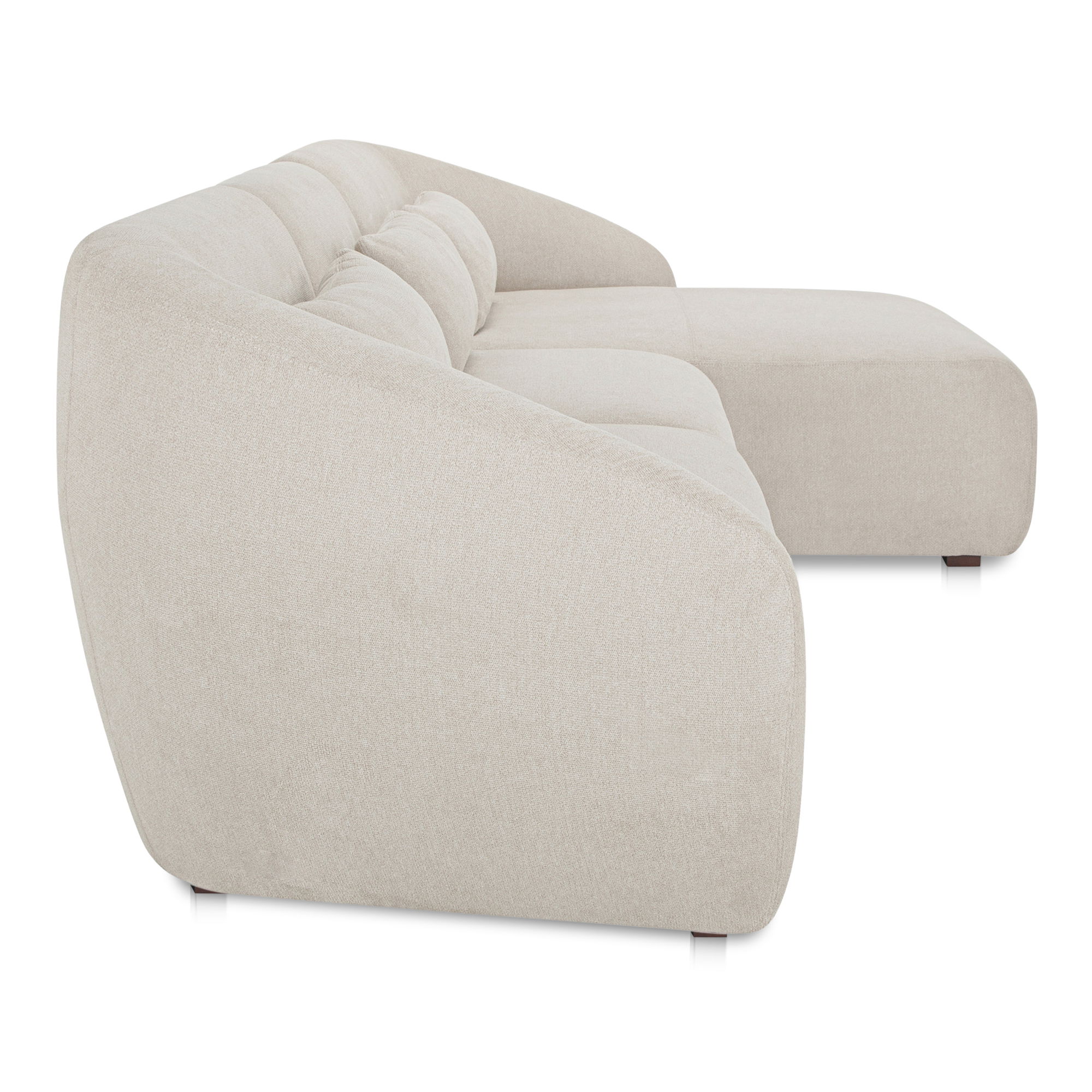 Amelia Lounge Modular Right Sectional Warm White large image 