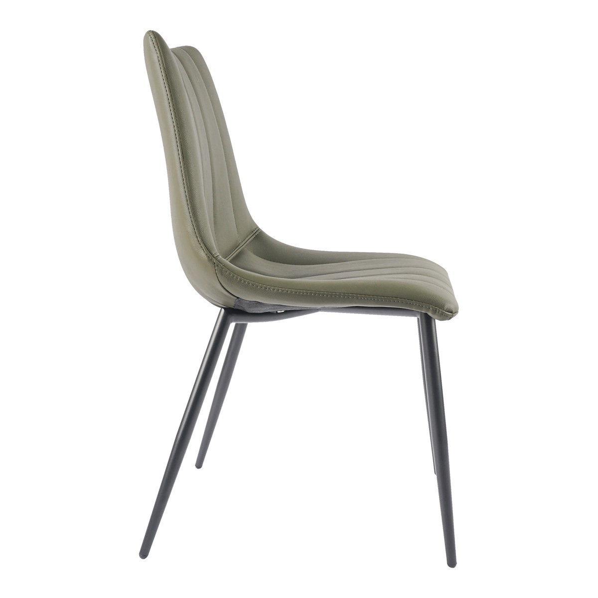 Alibi Dining Chair Dark Green - Set Of Two, by Moe's Home, 18" width x 33" height x 20" depth View 5