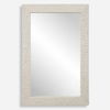Everett Ivory Stone Mirror thumbnail 0