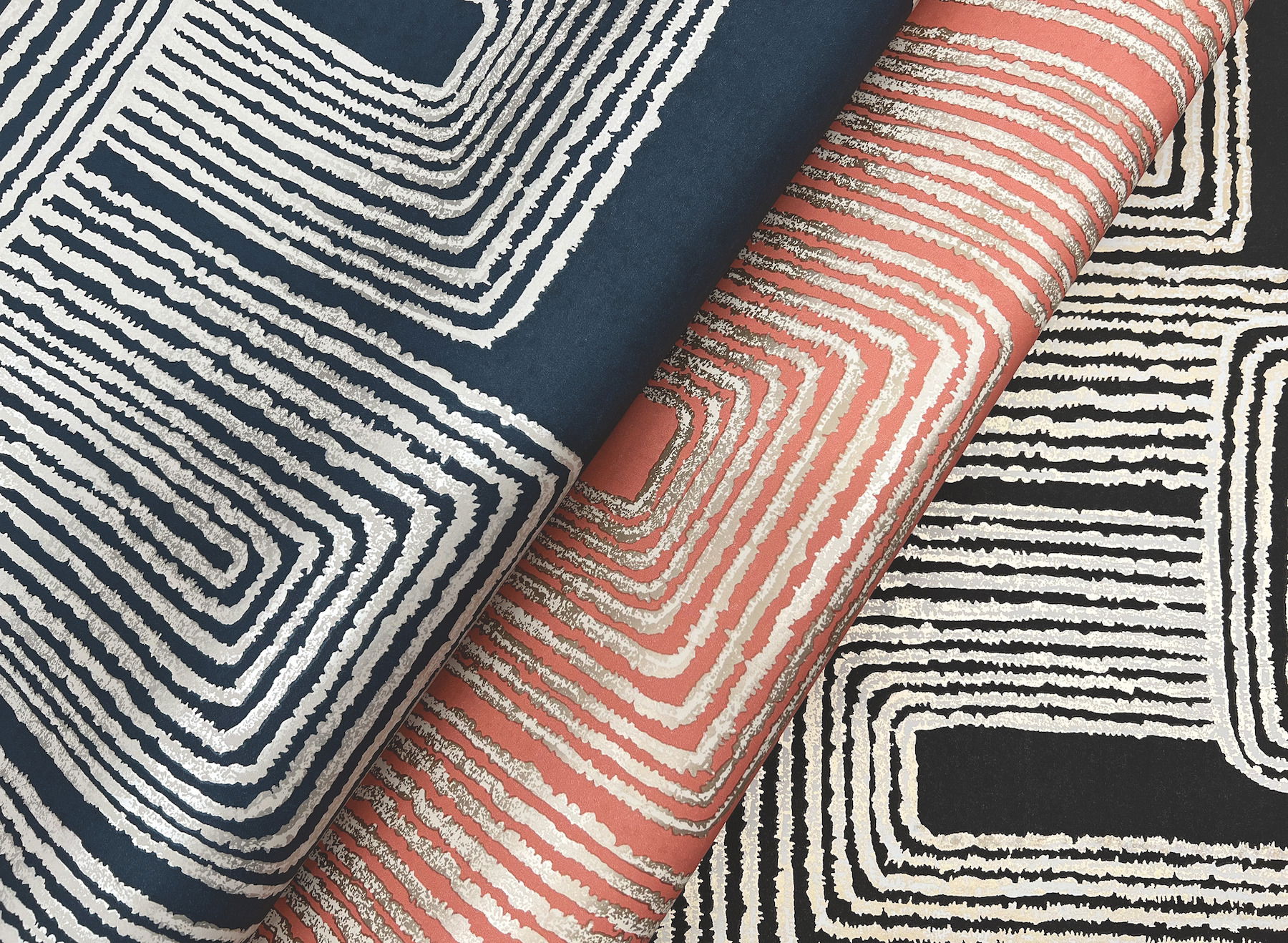 Zulu Thread Midnight & Silver Wallpaper large image 