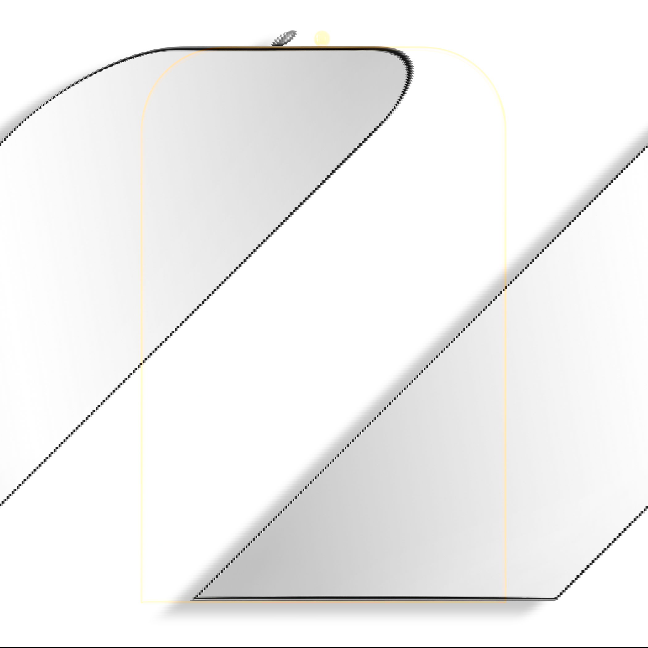 Cassidy Brass Arch Mirror large image 