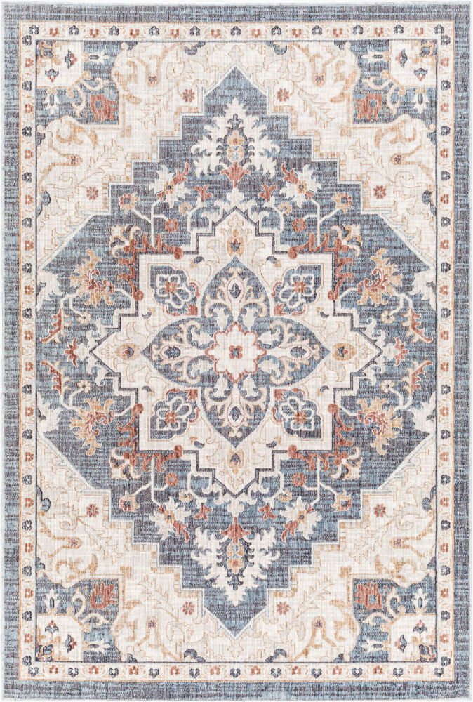 Juliet Machine Woven Rug, by Surya, 1'3.75" length x 1'3.75" width