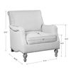 Armstead Antique White Armchair thumbnail 2