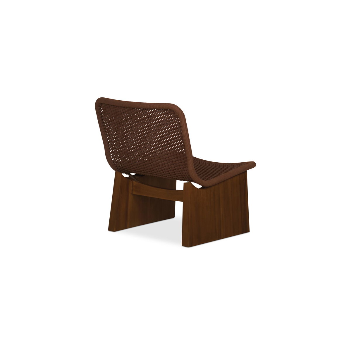 Savanna Outdoor Accent Chair Brown, Outdoor Chair by Moe's Home, 2'2.8" width x 2'6.9" height x 2'6.3" depth View 3