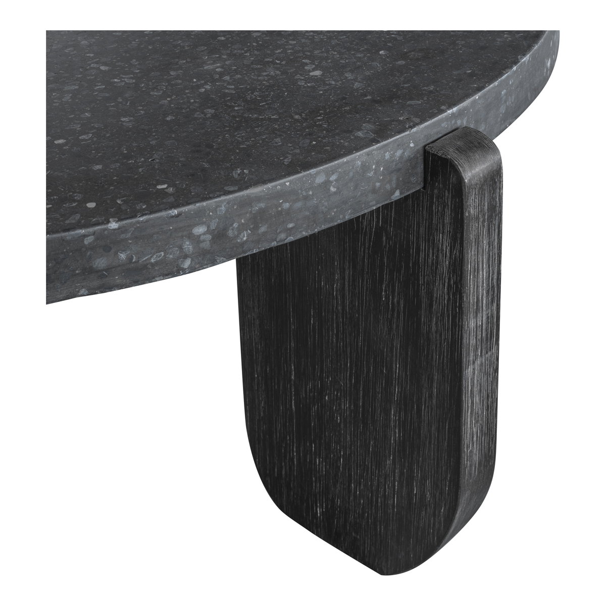 Wunder Coffee Table Black, by Moe's Home, 36.5" width x 13.75" height x 36.5" depth View 4