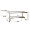 Katina Gold Leaf Coffee Table, by Uttermost, 46.62" width x 20.75" height x 28.37" depth thumbnail 3