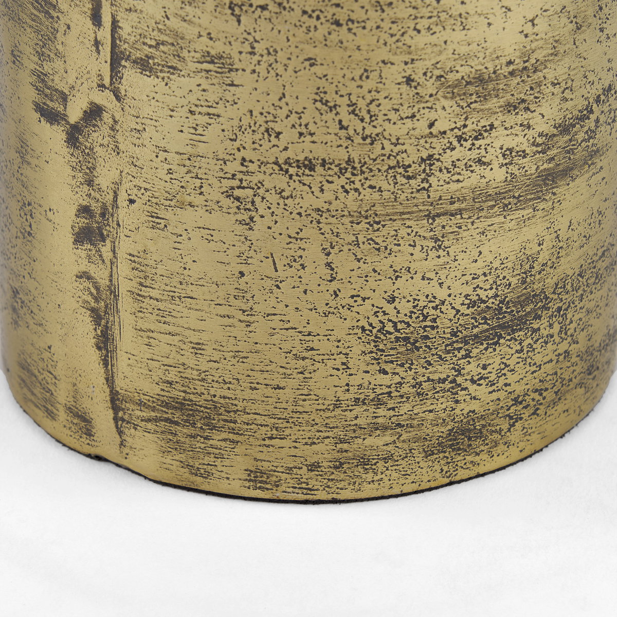Quonset Tall Brass Finished Aluminum Metal Ornament, Decorative Object by Mercana, 5" length x 5" width x 10.25" height View 8