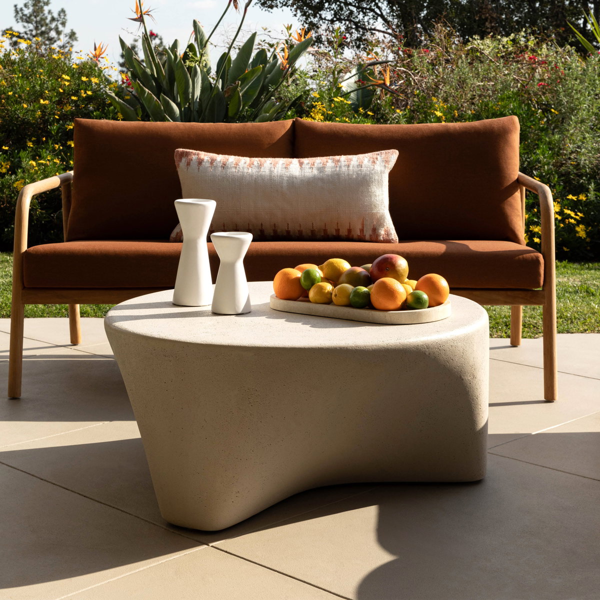 Aimee Outdoor Sofa Sienna, Sofas & Sectional by Dovetail, 64.96" width x 31.75" height x 33.27" depth View 8