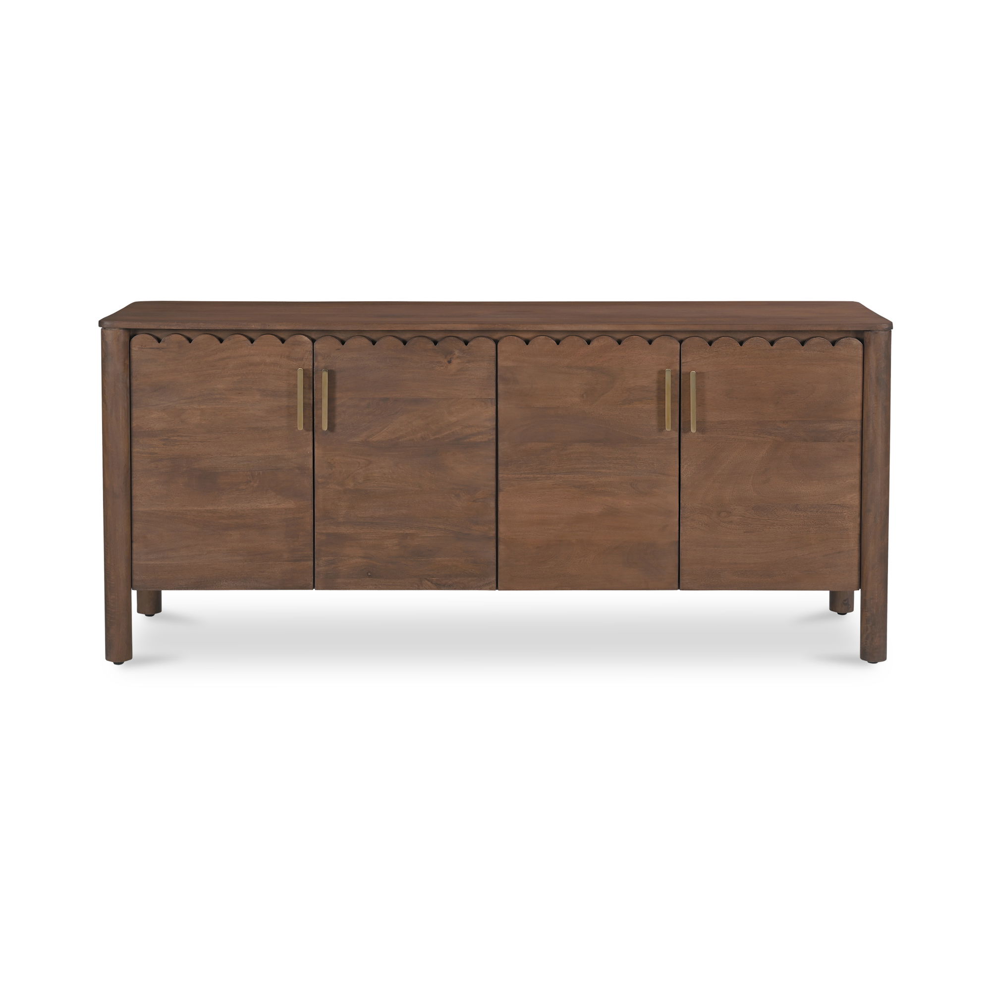 Wiley 4 Door Sideboard Vintage Brown, Cabinets & Sideboard by Moe's Home, 67.75" width x 30" height x 19" depth View 1