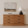 Tade 6 Drawer Dresser Honey Pine thumbnail 9