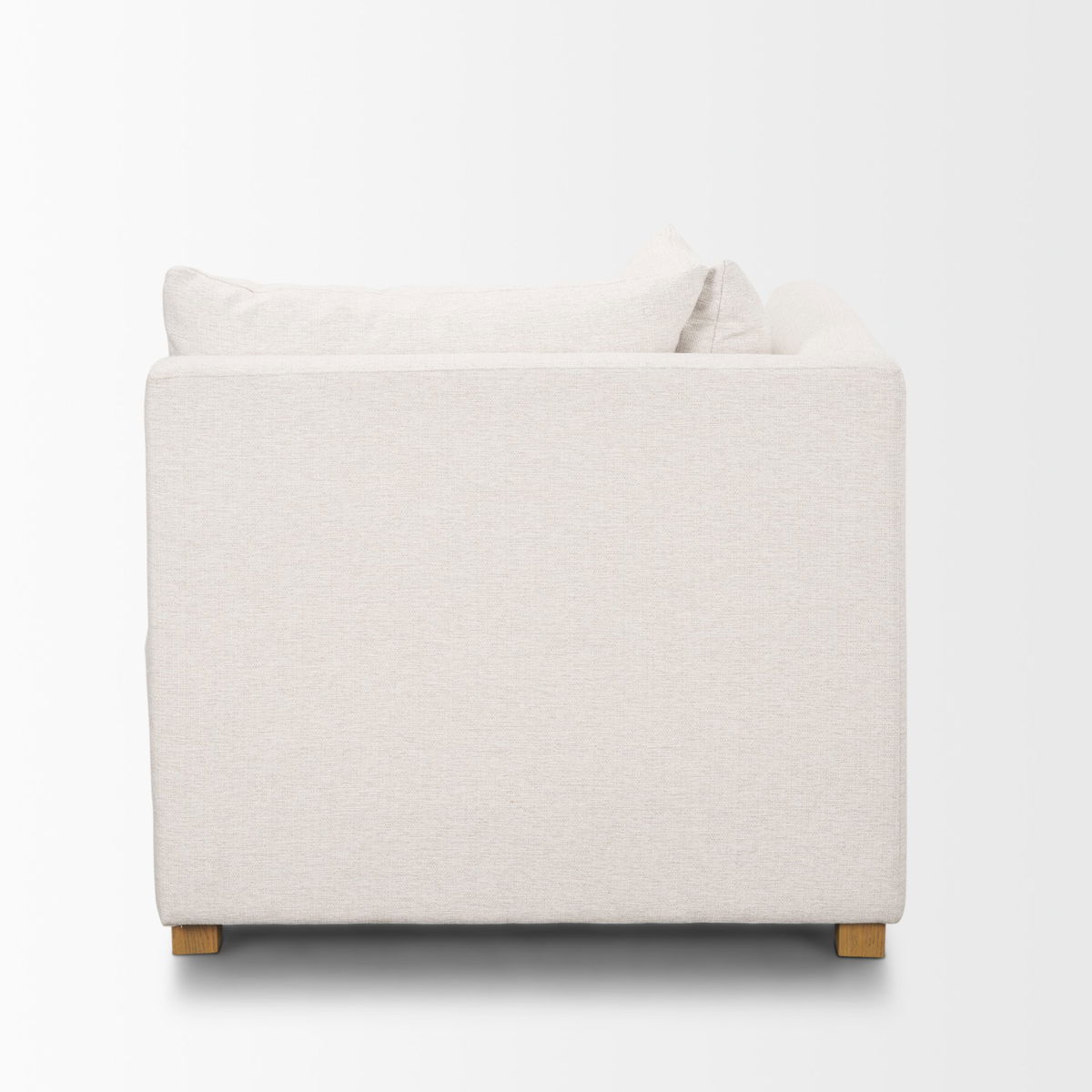 Halston Corner Sectional Piece Oatmeal Performance Fabric, Sectional Sofa by Mercana, 38.5" length x 38.5" width x 30.5" height View 6