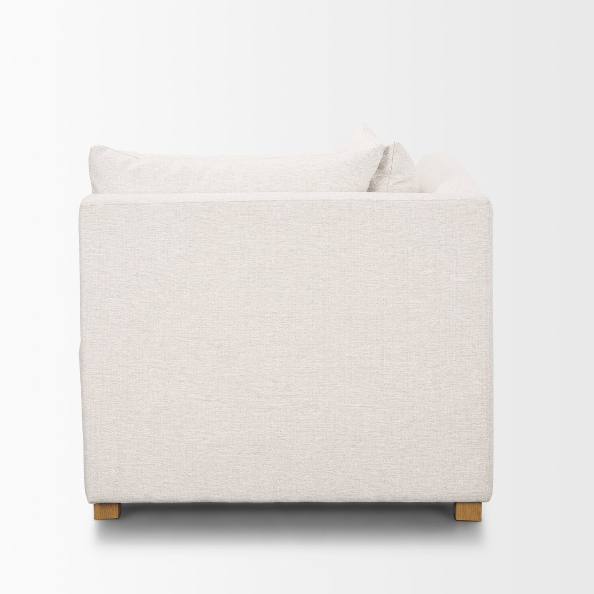 Halston Corner Sectional Piece Oatmeal Performance Fabric, Sectional Sofa by Mercana, 38.5" length x 38.5" width x 30.5" height View 6