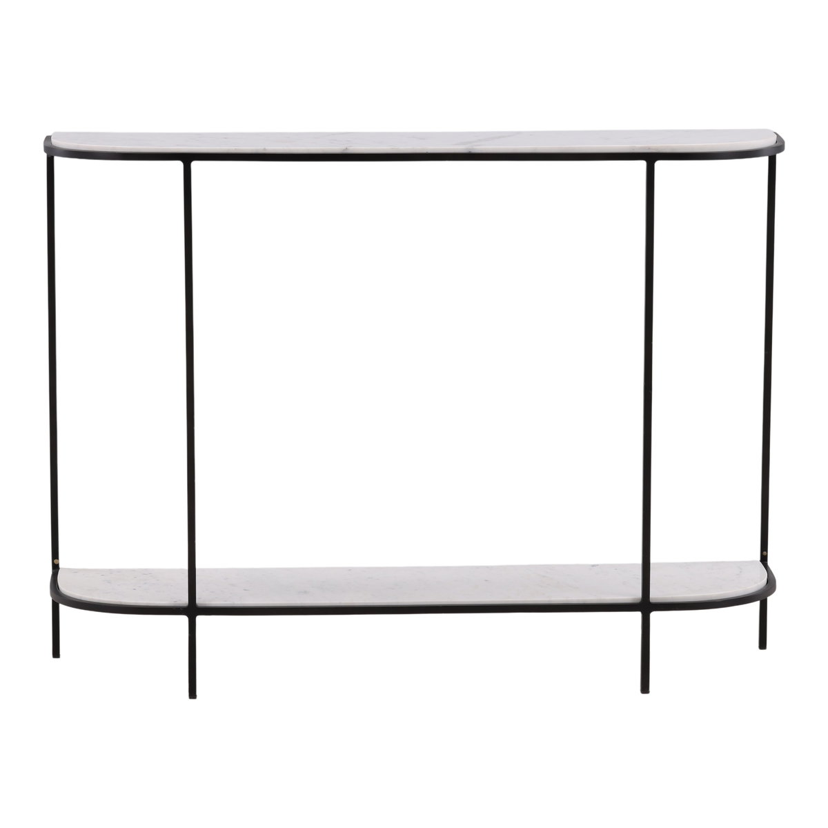 Brian Console Table White, by Dovetail, 43" width x 31.6" height x 11.5" depth View 2