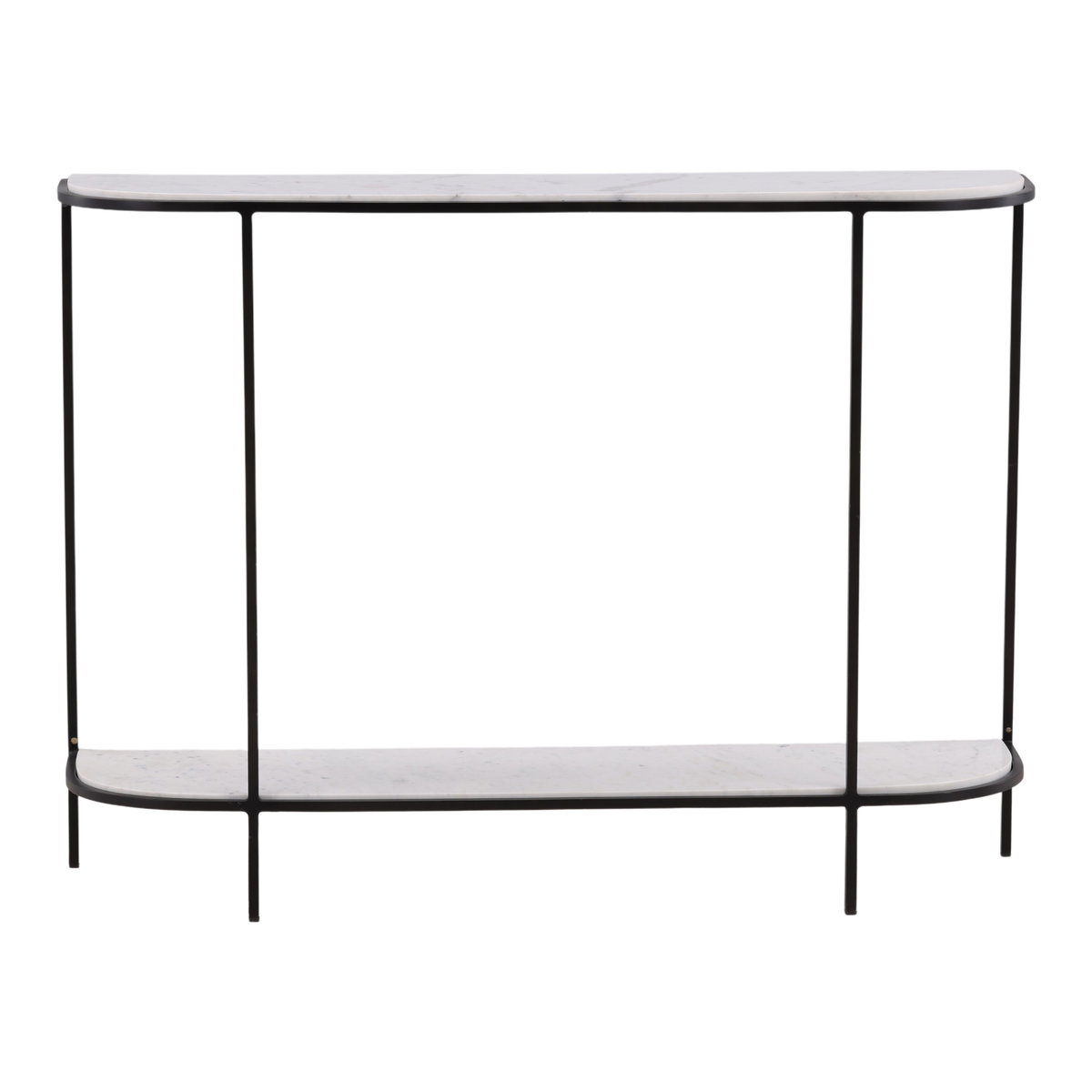 Brian Console Table White, by Dovetail, 43" width x 31.7" height x 11.4" depth View 2
