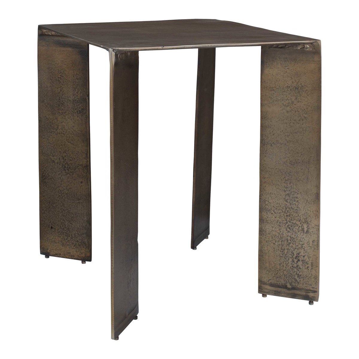 Reade Brass Outdoor Accent Table, Outdoor Table by Uttermost, 1'6" width x 1'10" height x 1'6" depth View 4