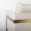 Rupert Cream Poly-Linen Seat with Gold Stainless Steel Frame Accent Chair thumbnail 12