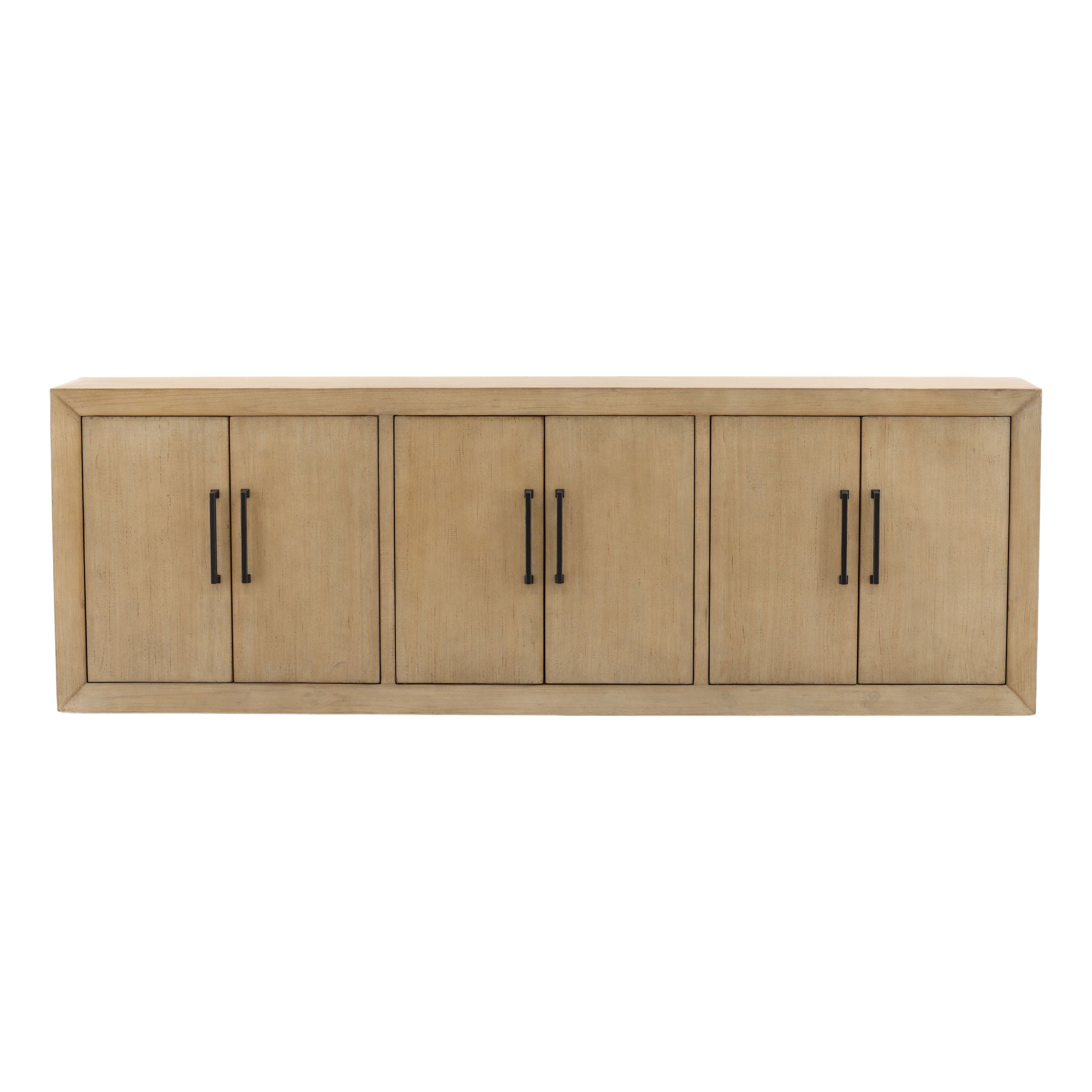 Sonya Sideboard Light Warm Wash 108', Sideboards & Buffet by Dovetail, 108" width x 36.25" height x 18" depth View 2