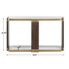 Ryles Glass Console Table, by Uttermost, 55.25" width x 31.75" height x 13.5" depth thumbnail 3
