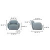 Hazel Lounge Chair Light Blue thumbnail 8