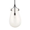 Dewdrop 1 Light Glass Shade Pendant, Ceiling Light by Uttermost, 25" height x 13.5" diameter thumbnail 4