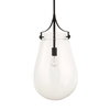 Dewdrop 1 Light Glass Shade Pendant, by Uttermost, 2'1" height x 1'1.5" diameter thumbnail 4
