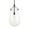 Dewdrop 1 Light Glass Shade Pendant, by Uttermost, 25" height x 13.5" diameter thumbnail 4