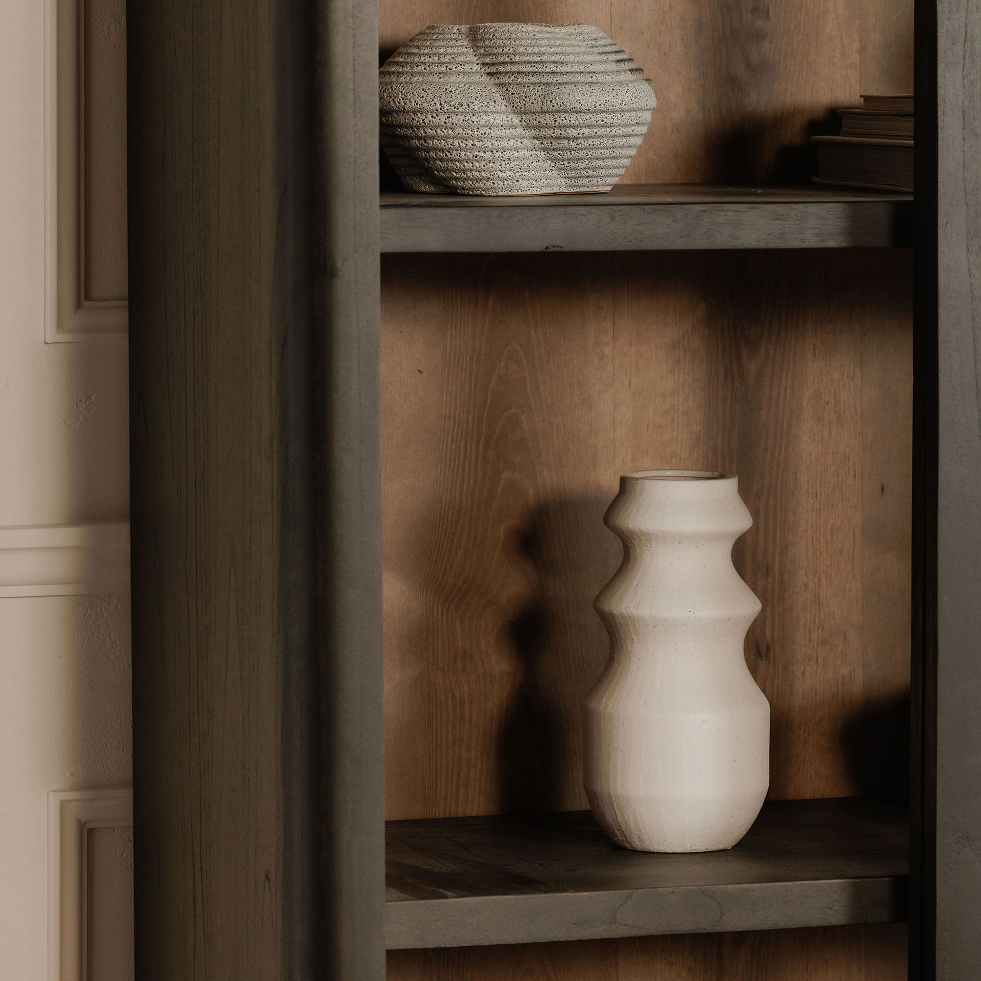 Mona Tall Cabinet Black, Cabinets & Sideboard by Moe's Home, 42" width x 86" height x 21" depth View 9