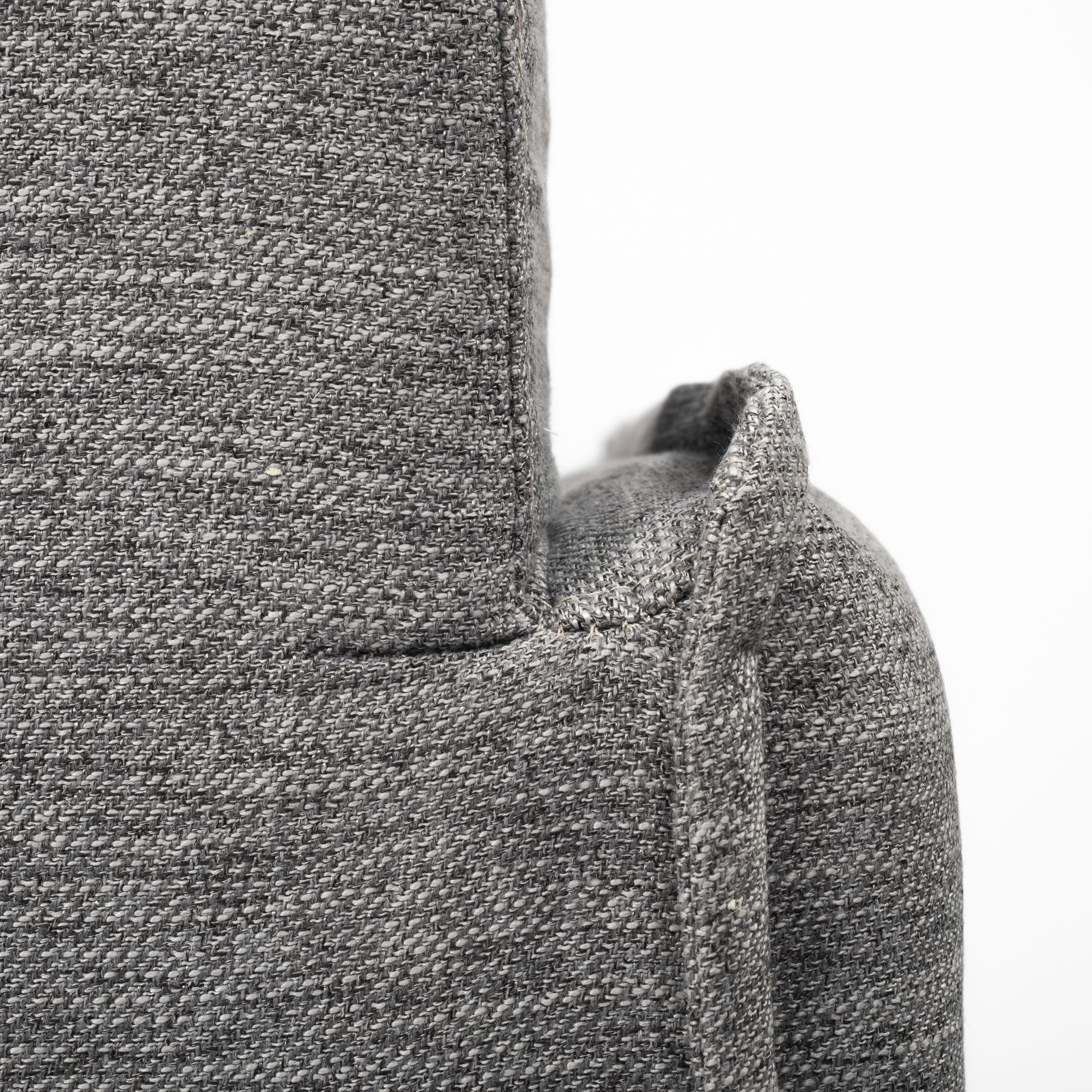 Roy I 84' Castlerock Gray Upholstered Three Seater Sofa, Sofas & Sectional by Mercana, 83.86" length x 40.94" width x 32.87" height View 10