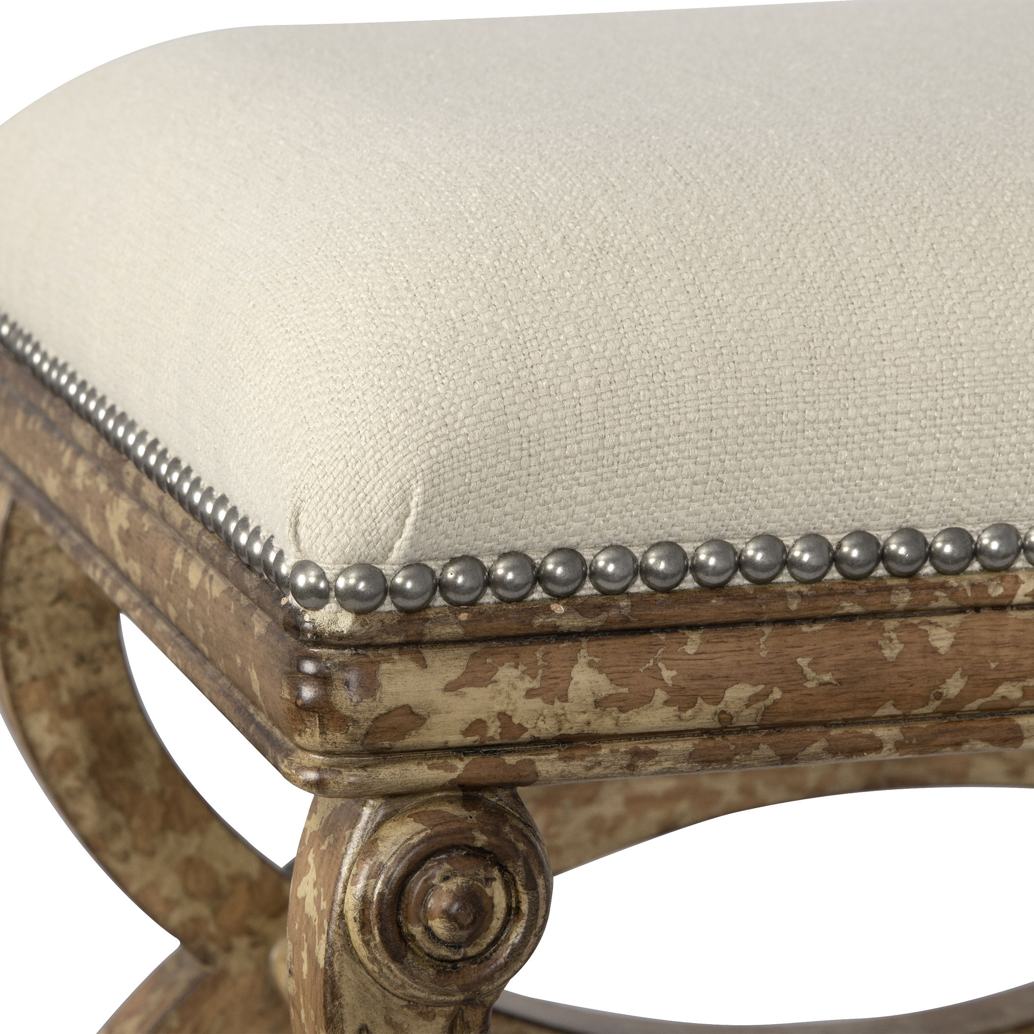 Karline Natural Linen Small Bench large image 