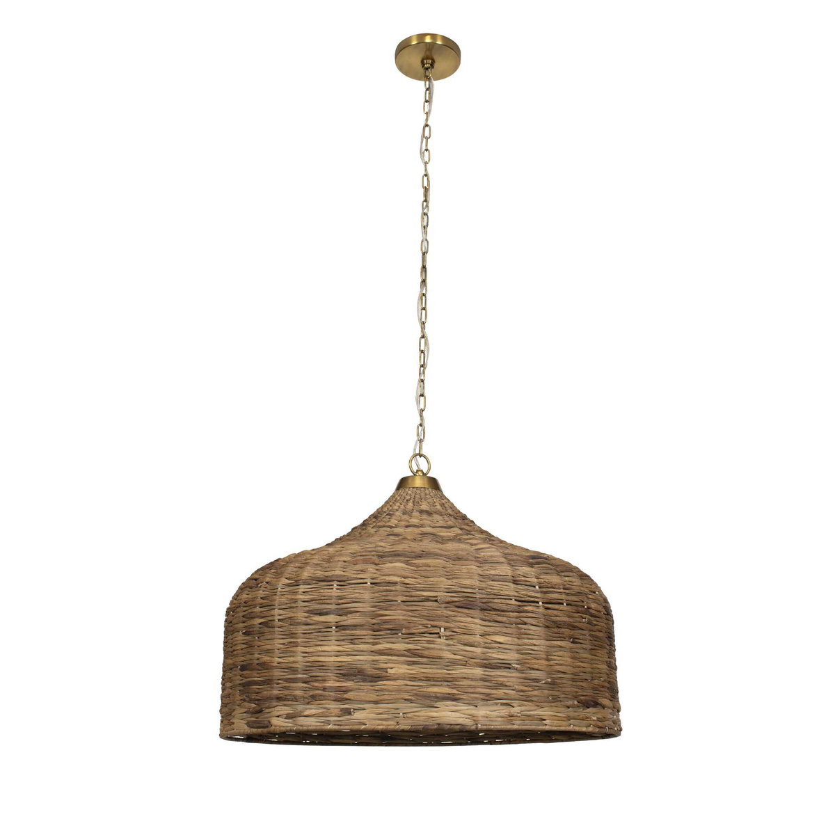 Tauranga Seagrass 5 Light Pendant, Ceiling Light by Uttermost, 30" width x 23" height x 30" diameter x 30" depth View 6