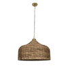 Tauranga Seagrass 5 Light Pendant, Ceiling Light by Uttermost, 30" width x 23" height x 30" diameter x 30" depth thumbnail 6