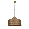 Tauranga Seagrass 5 Light Pendant, Mini Light Pendant by Uttermost, 30" width x 23" height x 30" diameter x 30" depth thumbnail 6
