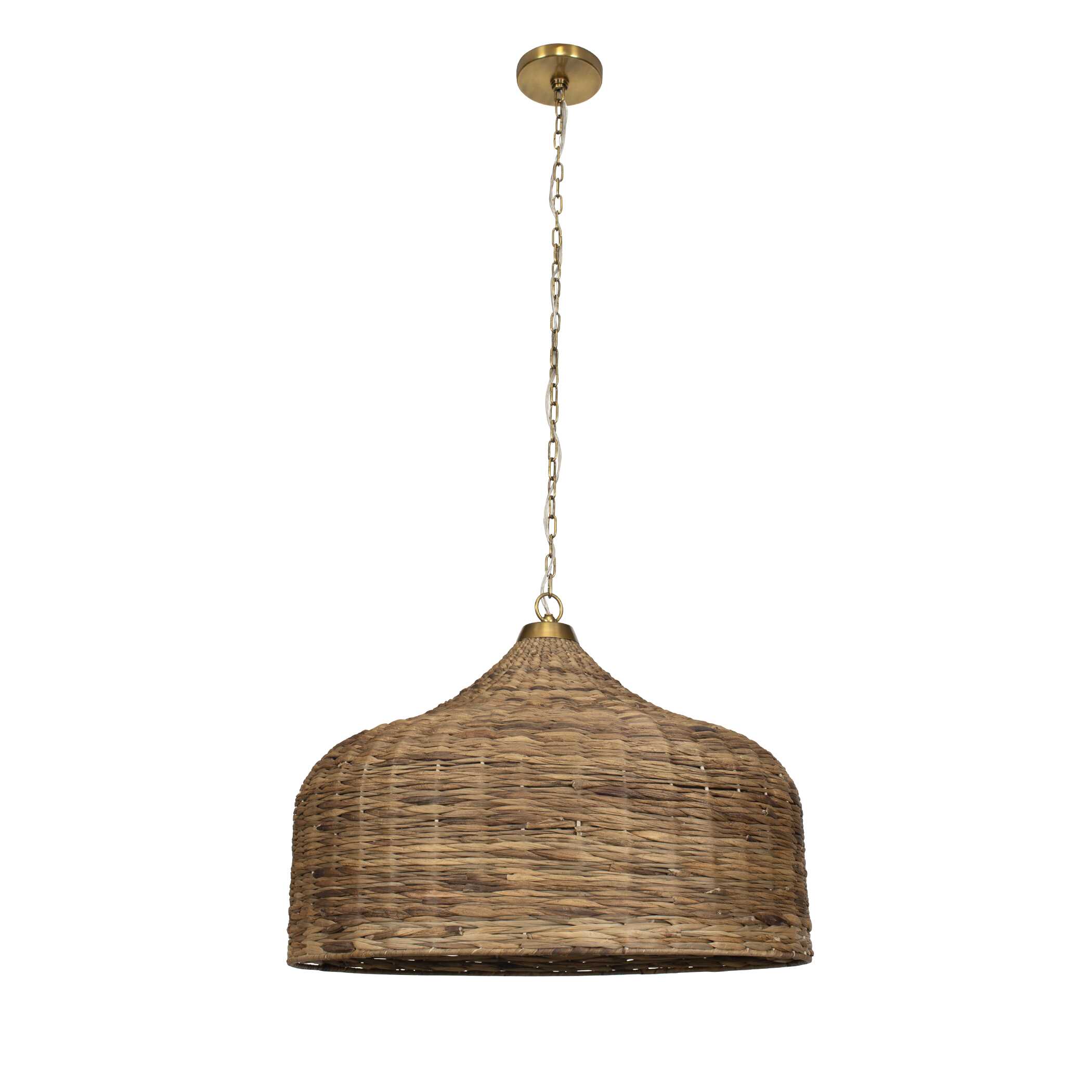 Tauranga Seagrass 5 Light Pendant large image 
