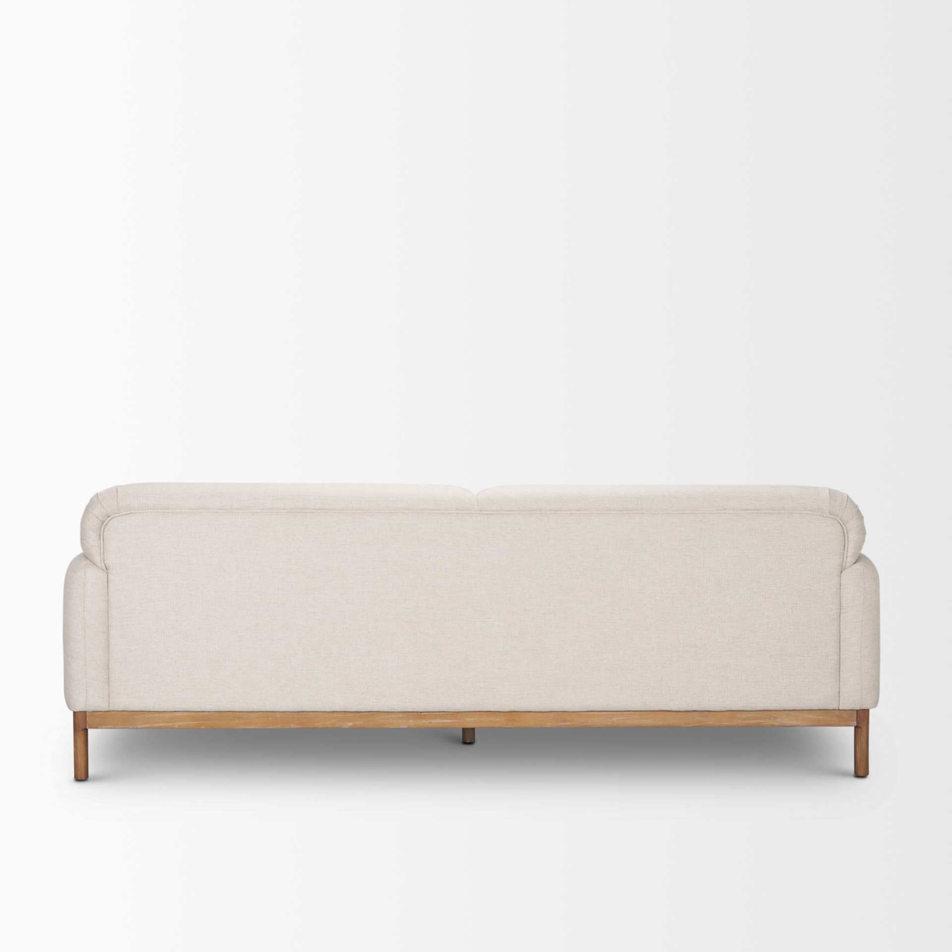 Hale Sofa with Medium Brown Wood and Oatmeal Fabric large image 