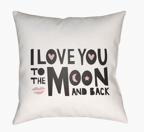Love To Moon Accent Pillow