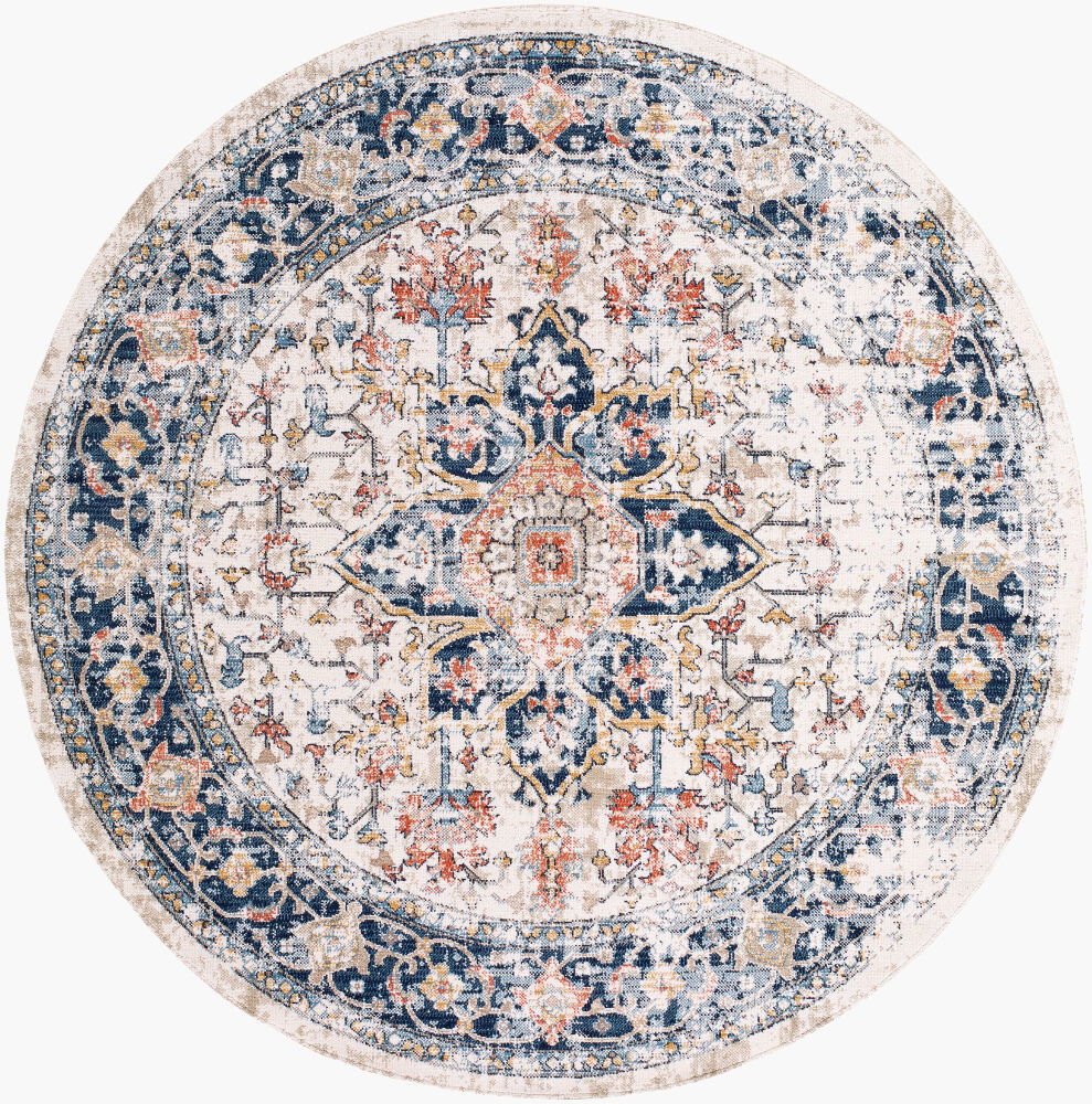 Huntington Beach Machine Woven Rug, by Surya, 6'6.74" length x 6'6.74" width
