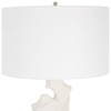 Remnant White Marble Table Lamp, by Uttermost, 17" width x 32" height x 17" depth thumbnail 7