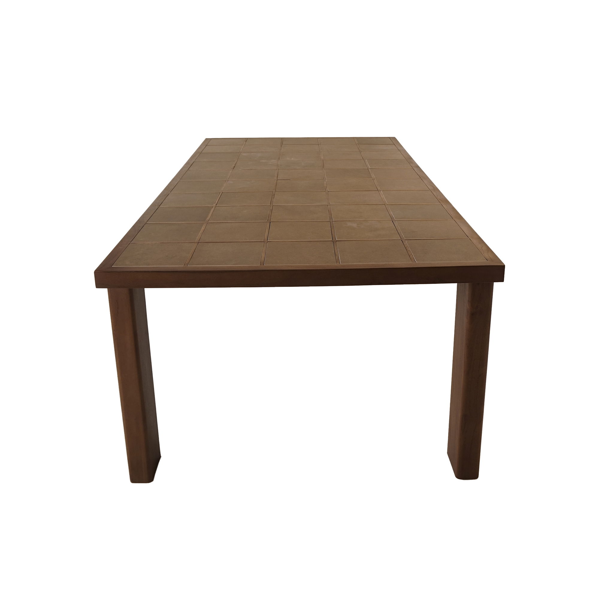 Marina Outdoor Dining Table Brown, Outdoor Table by Moe's Home, 6'9.81" width x 2'6" height x 3'6.05" depth View 3
