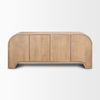 Sorina Reverse Fluted Light Brown Wood Sideboard thumbnail 3