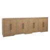 Delacruz Sideboard Natural, Sideboards & Buffet by Dovetail, 106.2" width x 36.5" height x 18.8" depth thumbnail 1