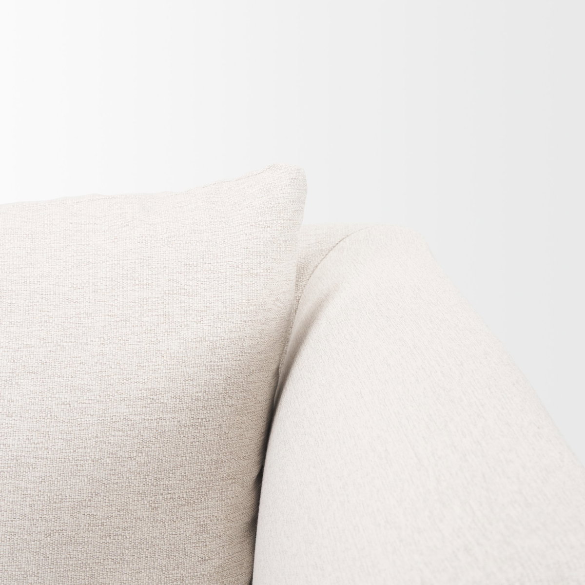 Halston Right Arm Sectional Piece Oatmeal Performance Fabric, Sectional Sofa by Mercana, 38.5" length x 38.5" width x 30.5" height View 9